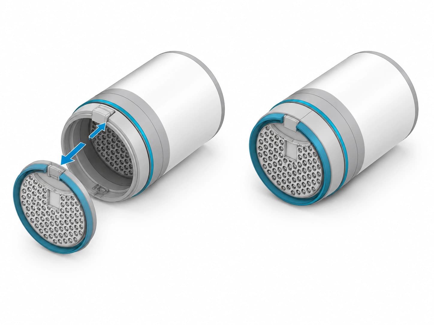 Lock the Dust Cup attachment setup